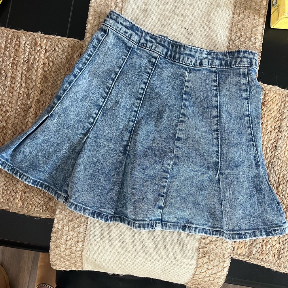 80's style Jean mini skirt